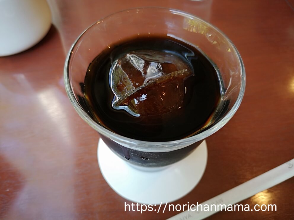 Iced coffee at Ashiya museum